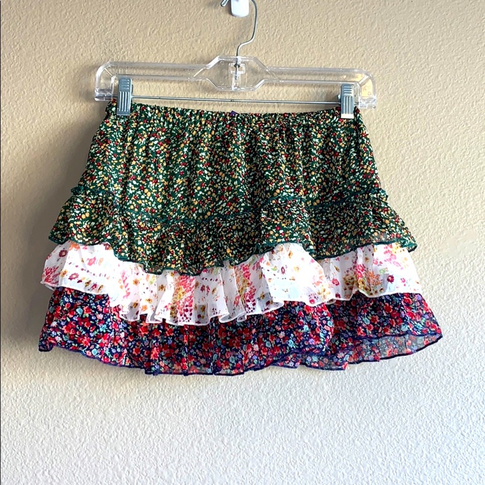 NWT Mixed Floral Layered Mini Skirt *2 for $5*